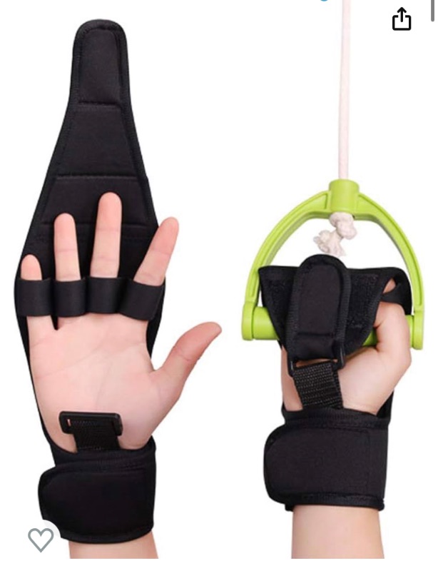 Photo 1 of 2PK--Finger Splint Brace Ability,KIKIGOAL Finger Gloves Brace Elderly Fist Stroke Hemiplegia Hand Training