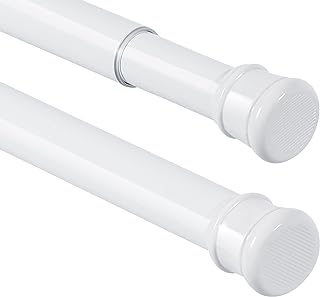 Photo 1 of 2-pack 42-78 inch white tension rods  