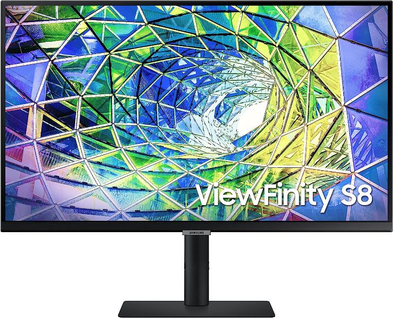 Photo 1 of SAMSUNG S80A Computer Monitor, 27 Inch 4K , Vertical , USB C , HDR10 (1 Billion Colors), Built-in Speakers (LS27A800UNNXZA),Black
