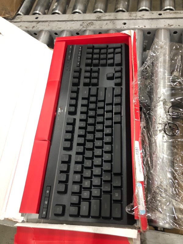 Photo 2 of HyperX Alloy Core RGB – Membrane Gaming Keyboard, Comfortable Quiet Silent Keys with RGB LED Lighting Effects, Spill Resistant, Dedicated Media Keys, Compatible with Windows 10/8.1/8/7 – Black