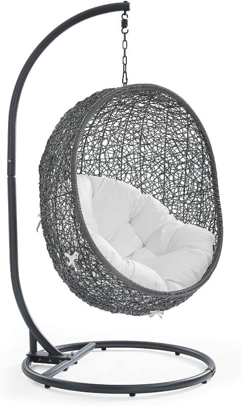 Photo 1 of *MISSING COMPONENTS ONLY STAND*- Modway Hide Wicker Rattan Outdoor Patio Porch Lounge Egg Swing Chair