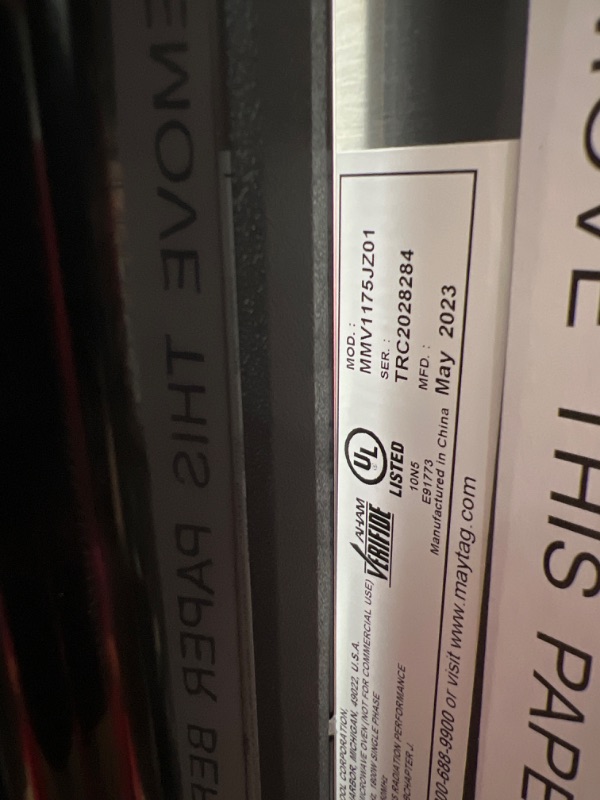 Photo 1 of Maytag 1.7-cu ft 1000-Watt Over-the-Range Microwave (Fingerprint Resistant Stainless Steel)