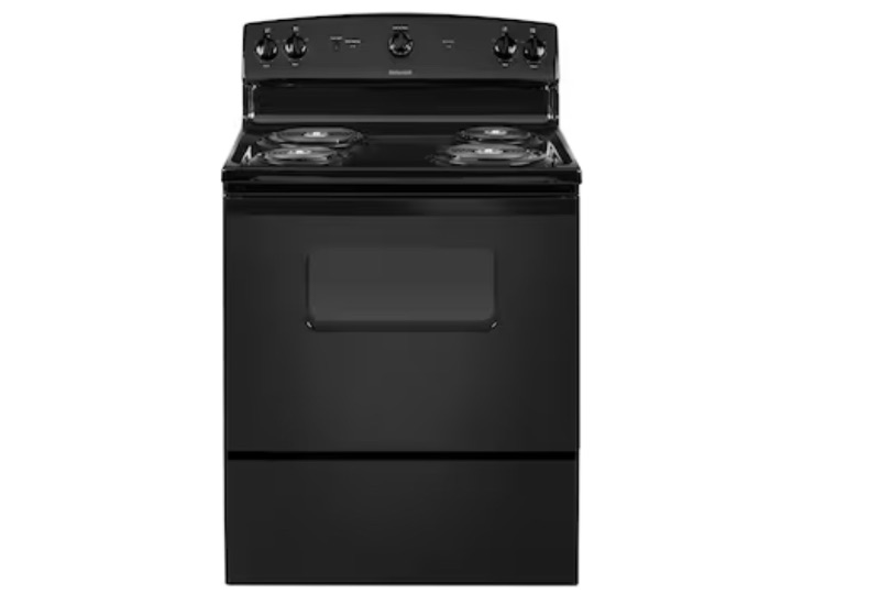 Photo 1 of Hotpoint 30-in 4 Elements 5-cu ft Freestanding Electric Range (Black)