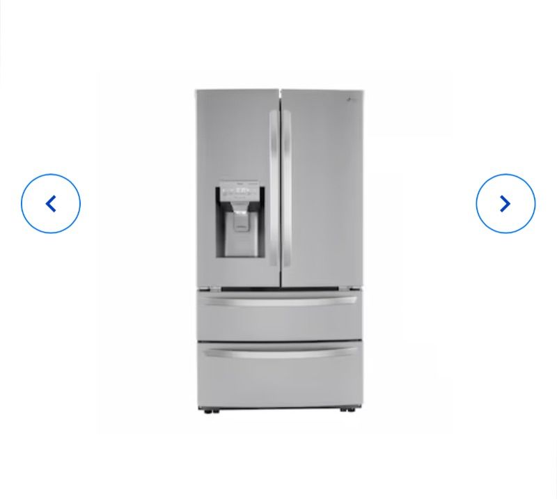 Photo 1 of LG Craft Ice Smart WiFi Enabled 27.8-cu ft 4-Door Smart French Door Refrigerator with Dual Ice Maker 