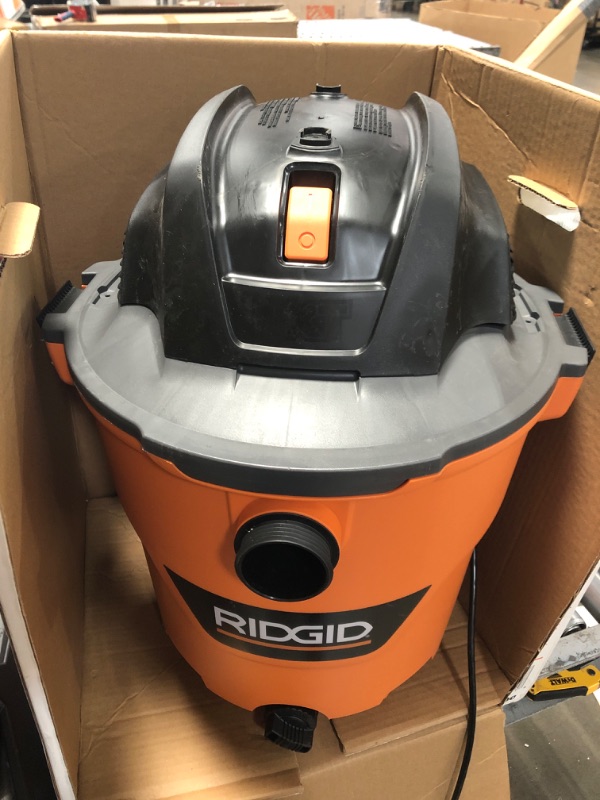Photo 3 of ***Parts Only***RIDGID 12 Gal. 5.0-Peak HP NXT Wet/Dry Shop Vacuum with Filter, Hose and Accessories