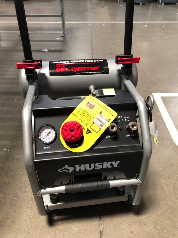 Photo 3 of 
Husky
4.5 Gal. Portable Electric-Powered Silent Air Compressor