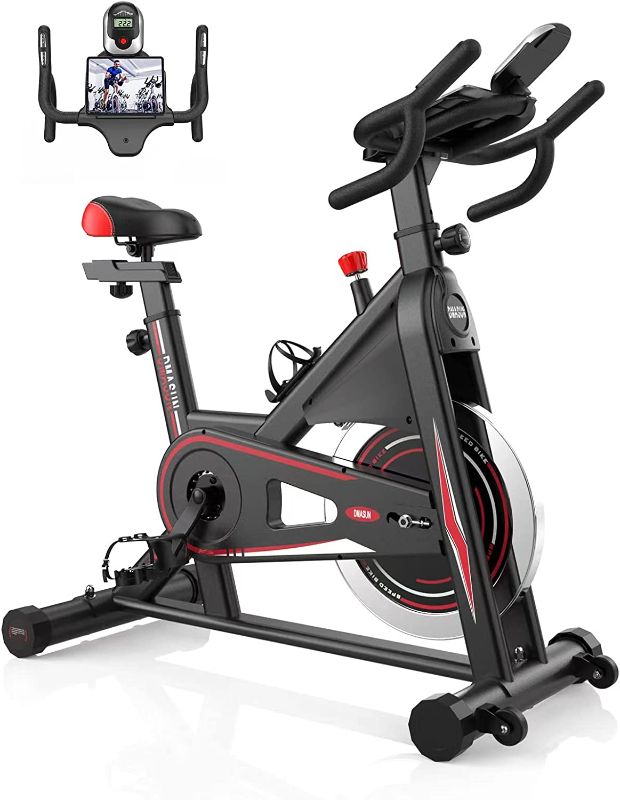 Photo 1 of ***Parts Only***Exercise Bike, DMASUN Magnetic Resistance Pro Indoor Cycling Bike 350lbs Weight Capacity Stationary Bike, Comfortable Seat Cushion, Multi - grips Handlebar, Heavy Flywheel Upgraded Version
