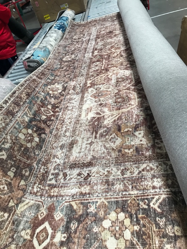 Photo 2 of **STOCK PHOTO IS A REFERNCE ONLY** USED/DAMAGED Magnolia Home by Joanna Gaines x Loloi Sinclair SIN-06 Collection Machine Washable Clay / Tobacco 8'-6" x 11'-6" Area Rug