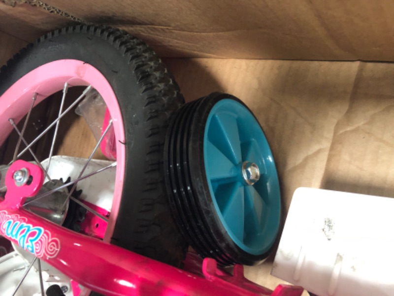 Photo 4 of *PARTS ONLY* Schwinn Koen & Elm Toddler and Kids Bike, 12-18-Inch Wheels, Training Wheels Included, Boys and Girls Ages 2-9 Years Old Pink 16-inch Wheels