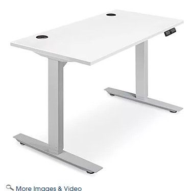 Photo 1 of Electric Adjustable Height Desk - 48 x 24", White
