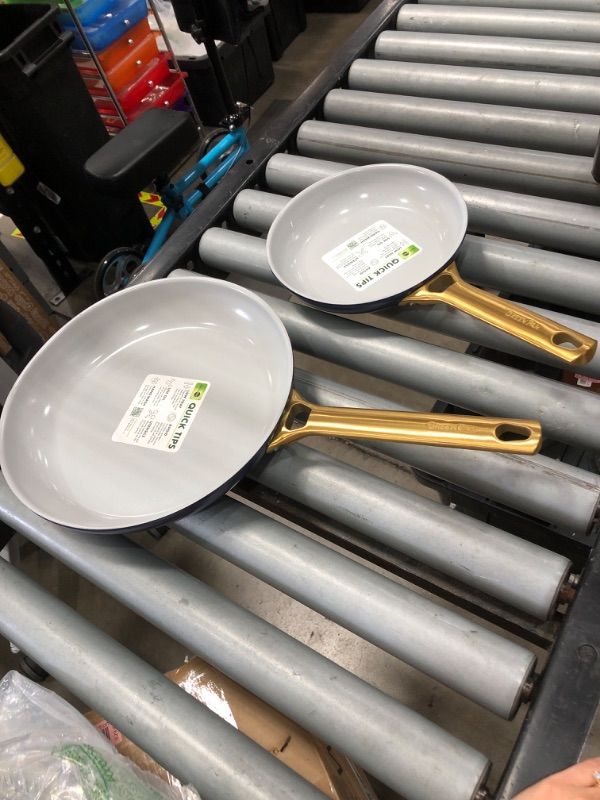 Photo 2 of **MISSING ONE**
GreenPan Reserve, 8"  & 12" Piece Frying Pan Skillet, Twilight Blue 8" 10" and 12" Frypan Set Twilight Blue