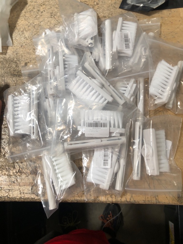 Photo 1 of 16 PACK Fboraiz Keyboard Cleanning Kits, 5 in 1 Multi-Function Cleaning Tools Kit for Computer Bluetooth Earphones Lego Laptop Airpods Pro Camera Lens (White + Red)