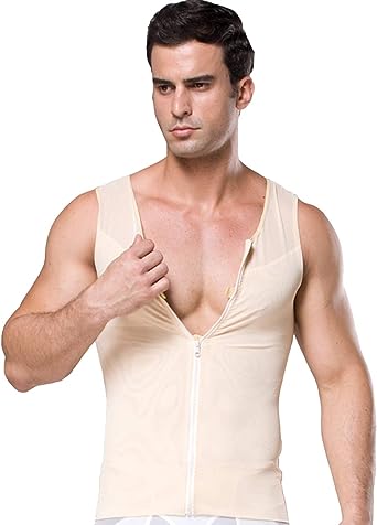 Photo 1 of FEOYA Slimming Body Shaper Tank Tops Zipper Tummy Compression Vest Undershirt for Men
xxl