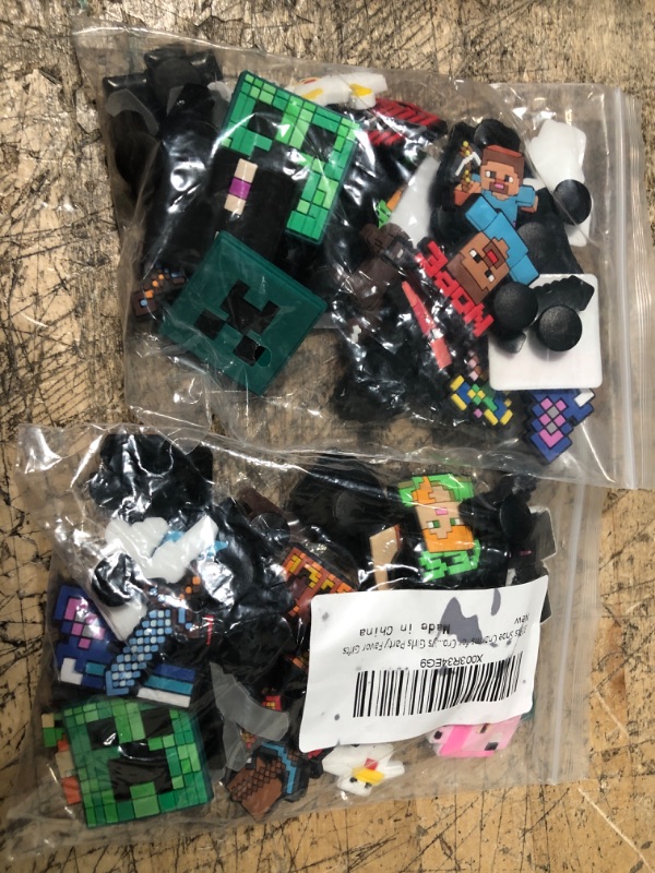 Photo 1 of 30Pcs Shoe Charms for Croc Clog Sandals Decoration, Video Game Shoes Decoration Accessories for Kids Boys Girls Party Favor Gifts-- 2 ITEMS 