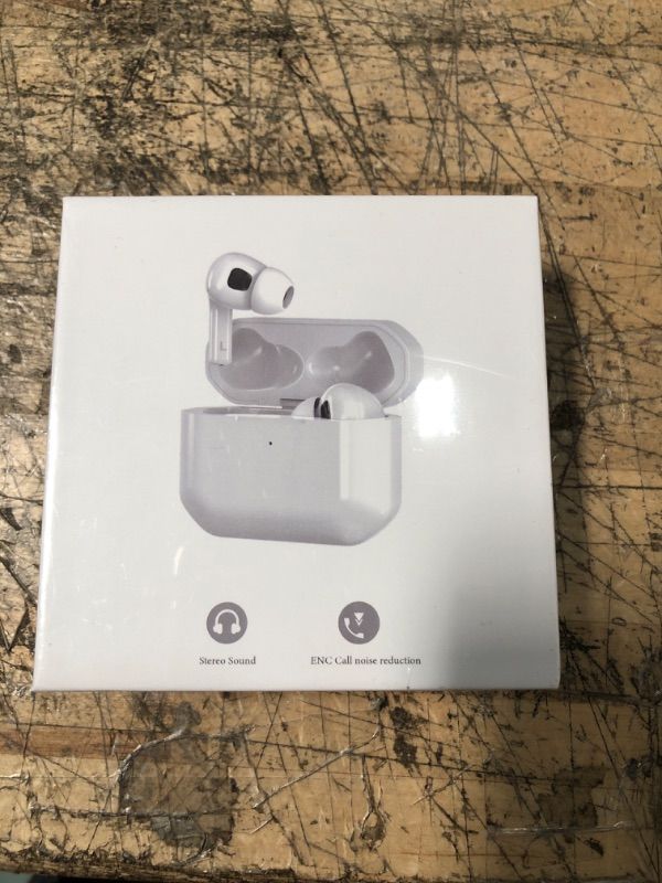 Photo 1 of Wireless Earbuds Hybrid Active Noise Cancelling Bluetooth 5.3 True Bluetooth Headphones with Wireless Charging Case 4 Mic Call IPX7 Waterproof for TV Smart Phone Computer Laptop Sports White