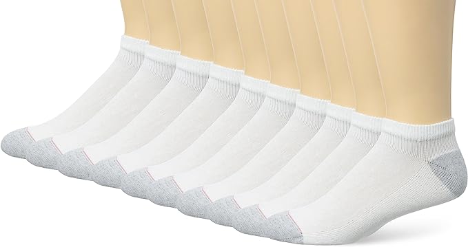 Photo 1 of Hanes Men's Low Cut Socks (Pack of 10) SIZE 8