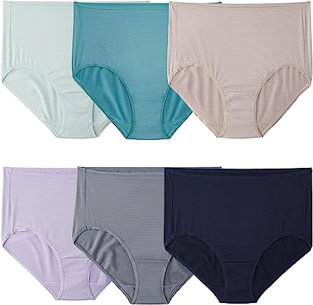 Photo 2 of Fruit of the Loom Women's Breathable Underwear, Moisture Wicking Keeps You Cool & Comfortable, Available in Plus Size