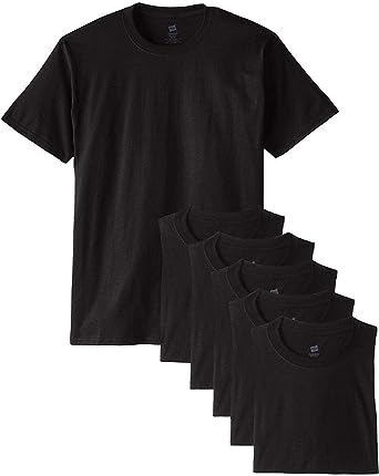 Photo 1 of HANES BLACK T SHIRT MENS 2XL 6 PK 