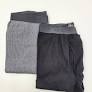 Photo 1 of FRUIT OF THE LOOM LONGJOHNS BLACK AND GREY 2PK MEDIUM