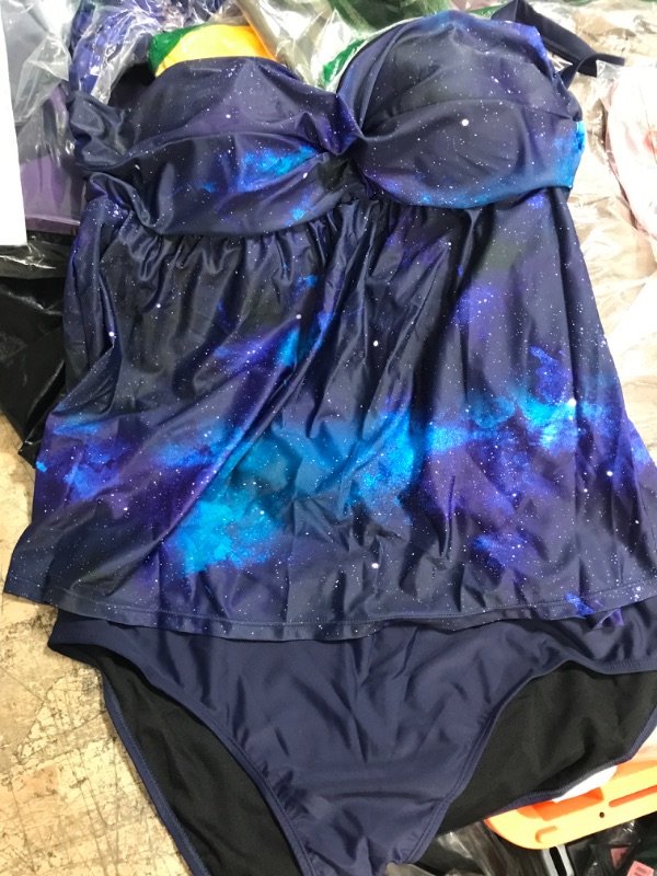 Photo 1 of 2 PC SWIMSUIT NAVY BLUE 3XL 