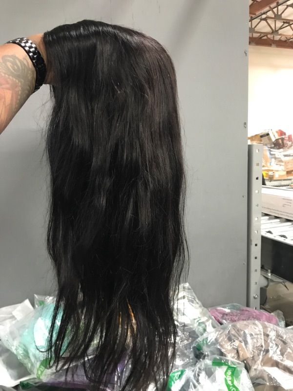 Photo 2 of 20 INCH  BRAZILIAN STRAIGHT V PART WIG 100% Human Hair 