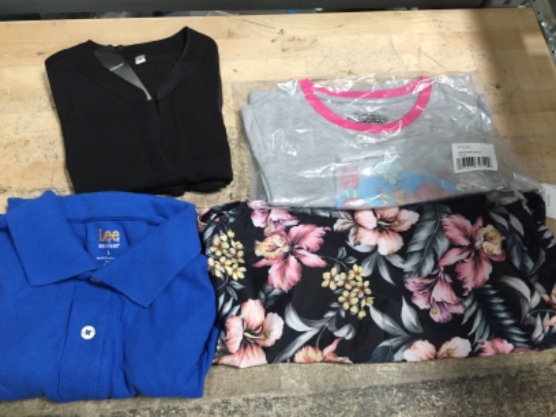 Photo 1 of bundle of assorted clothing S, L, XL