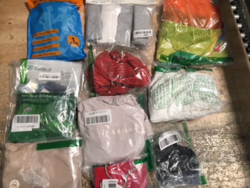 Photo 1 of 10 piece bundle of assorted clothing and various items