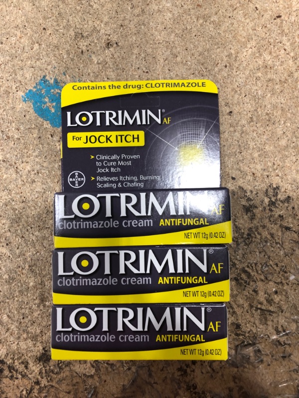 Photo 2 of 3 pack of Lotrimin AF Jock Itch Antifungal Cream, 0.42 Ounce (Pack of 1) bb 9/24