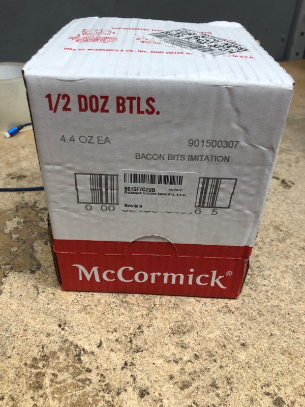 Photo 2 of McCormick Bac'n Pieces Bacon Flavored Bits, 4.4 oz Bacon Bits Imitation 4.4 Ounce (6 bottles) 
BEST BY DATE IS AUGUST 2023