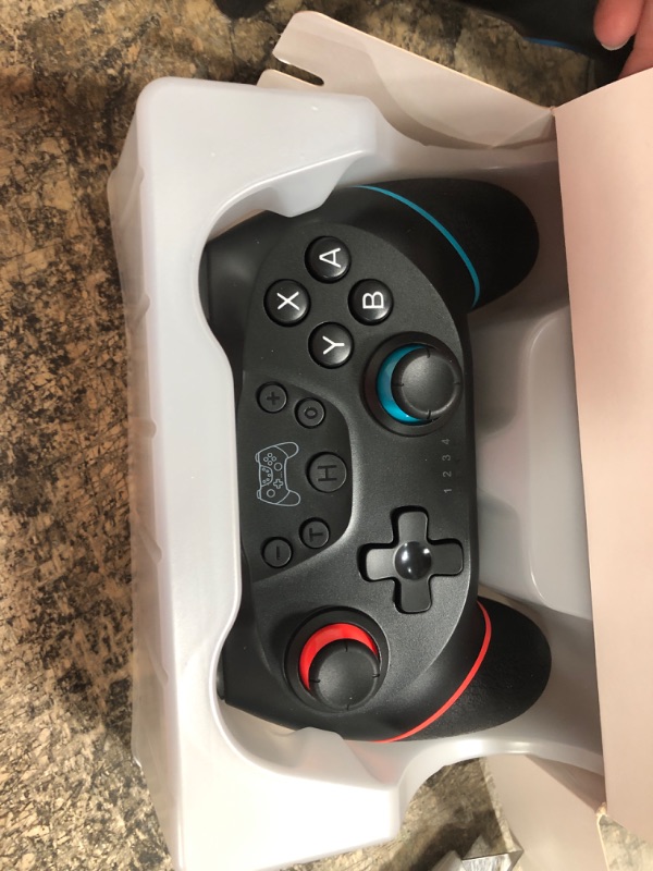 Photo 2 of [2022 New Version] CuleedTec Wireless Switch Controller, Switch Pro Controller Compatible with Switch/Switch Lite, with Gyro and Gravity Sensor, Dual Shock and Turbo Function with Charging Cable