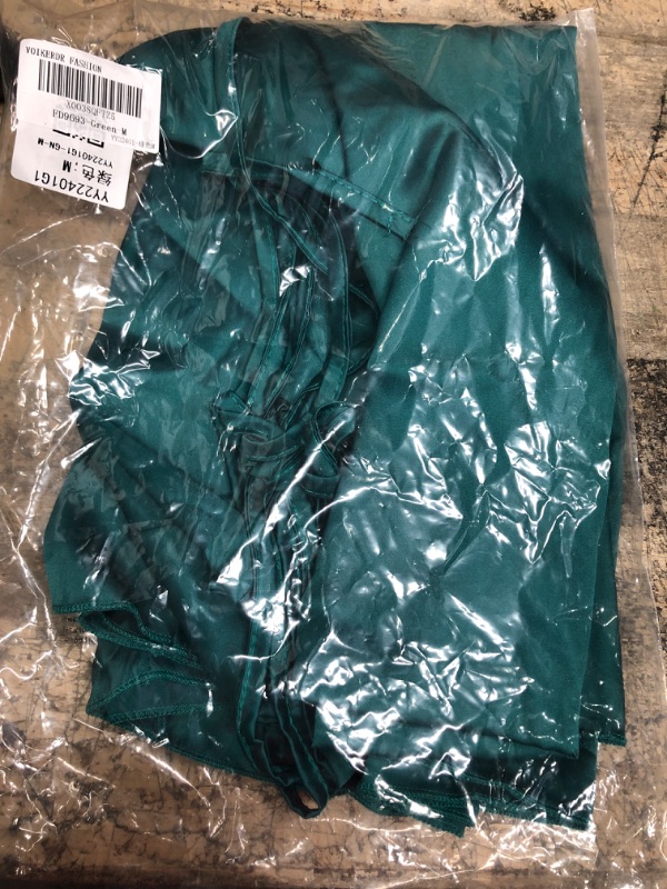 Photo 1 of VOIKERDR Maxi Dress Wedding Guest Dress Satin Spaghetti Straps Backless Bodycon Evening Cocktail Dress Medium Green