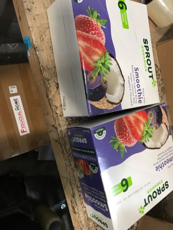 Photo 2 of 12/14/23**Sprout Organics, Dairy-Free Smoothie, Berry, Grape, Coconut Milk, Veggies & Flax Seed, 12+ Month Pouches, 4 oz (12-count)
