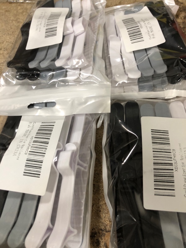 Photo 1 of Sgizoku Cord Organizer for Kitchen Appliances, 6Pcs Stick On Cord Wrapper Winder Keeper Holder, Electric Cord Organizers for Mixer, Big Cord Winder for Coffee Maker   4 PACKS