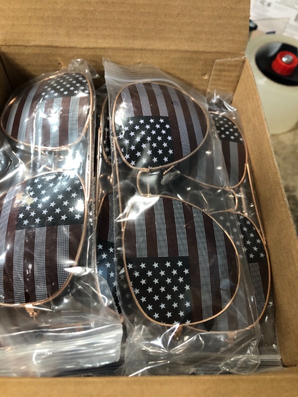 Photo 2 of 48 Pcs Independence Day Pool Party Kit 24 Inflatable Patriotic Beach Balls 12 Inch 4th of July Pool Game Balls and 24 American Flag Sunglasses for 4th of July Party Favor Accessories