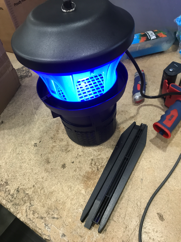 Photo 3 of ***POWERS ON*** Hoont 35 3-Way Mosquito and Fly, Gnat Trap with Stand - with A Bright UV Light Attractant, and Fan Outdoor and Indoor Bug Killer