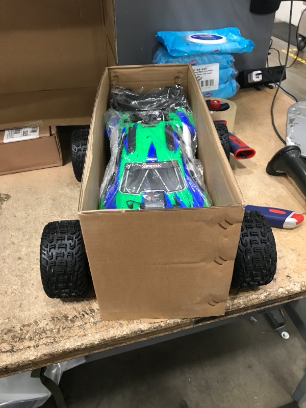 Photo 3 of ARRMA RC Truck 1/10 VORTEKS 4X4 3S BLX Stadium Truck RTR (Batteries and Charger Not Included), Green, ARA4305V3T3