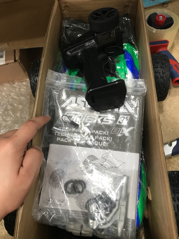 Photo 4 of ARRMA RC Truck 1/10 VORTEKS 4X4 3S BLX Stadium Truck RTR (Batteries and Charger Not Included), Green, ARA4305V3T3