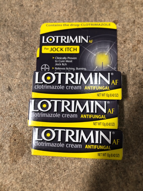 Photo 2 of 3 packs of Lotrimin AF Jock Itch Antifungal Cream, 0.42 Ounce (Pack of 1)