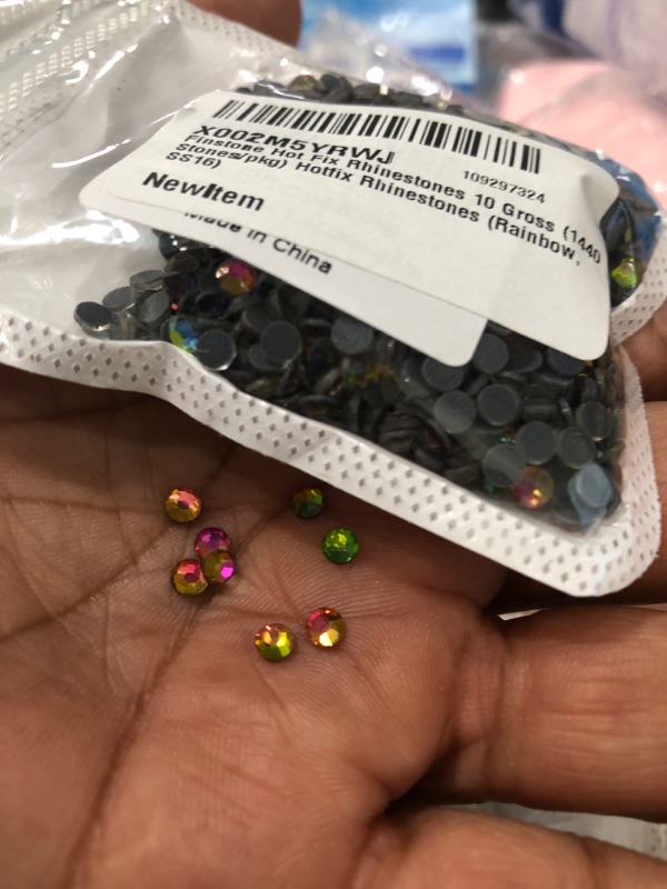 Photo 1 of 2 Finstone Hot Fix Rhinestones 10 Gross (1440 Stones/pkg) Hotfix Rhinestones (Citrine, SS16) SS16