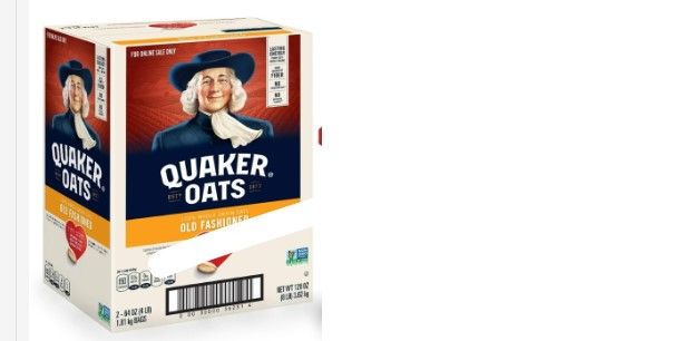 Photo 1 of **BUNDLE 2 BOXES TOTAL OF Quaker Old Fashioned Rolled Oats, Non GMO Project Verified, Two 64oz Bags in Box, 90 Servings, 4 Pound (Pack of 2)