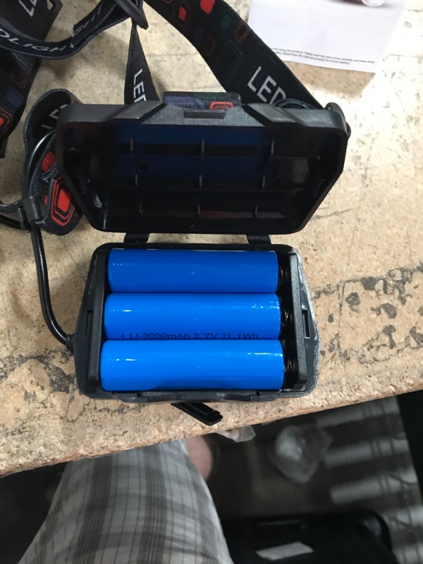 Photo 1 of (MISSING CHARGER) LED HEADLAMP