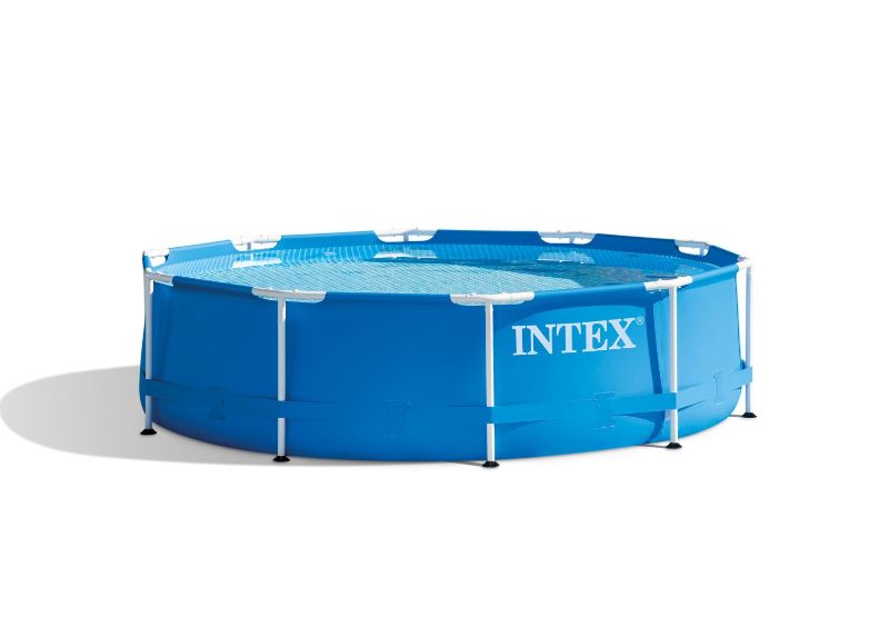 Photo 1 of **DAMAGED** INTEX 28201EH 10ft X 30in Metal Frame Pool With Cartridge Filter Pump
