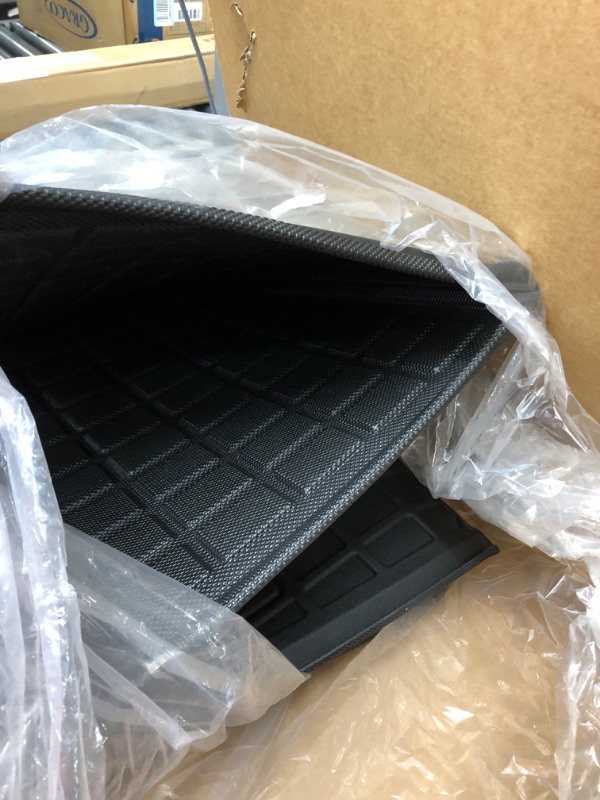 Photo 2 of KIKIMO Tesla Model Y Cargo Mat Cargo Liners, Tesla Model Y Accessories, All Weather Trunk Mat, Waterproof Rear Cargo Mat Custom Fit for Tesla, Heavy Duty Floor Mats