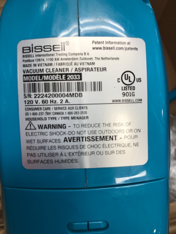 Photo 2 of ***POWERS ON*** Bissell Featherweight Stick Lightweight Bagless Vacuum With Crevice Tool, 2033, One Size Fits All, Blue