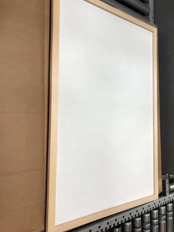 Photo 2 of 24 x 36 Wood Framed White Dry Erase Board