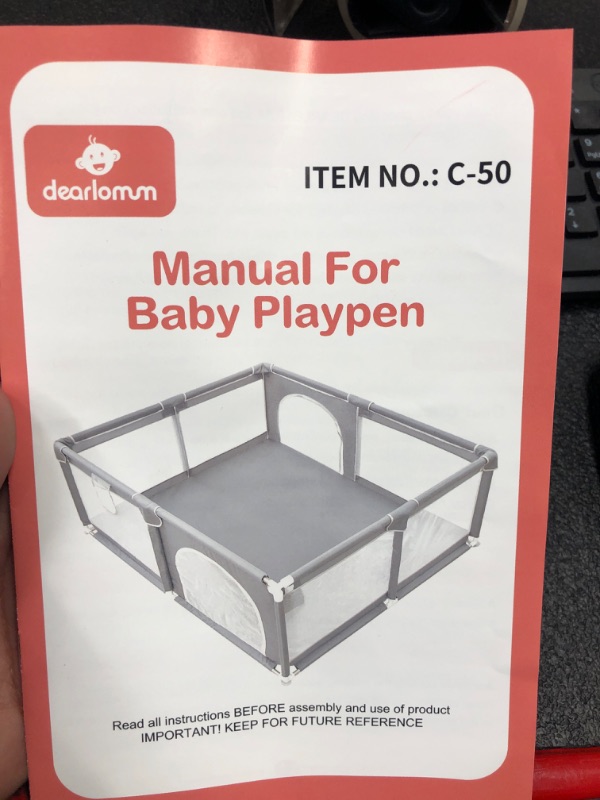 Photo 1 of BABY PLAYPEN GREY 