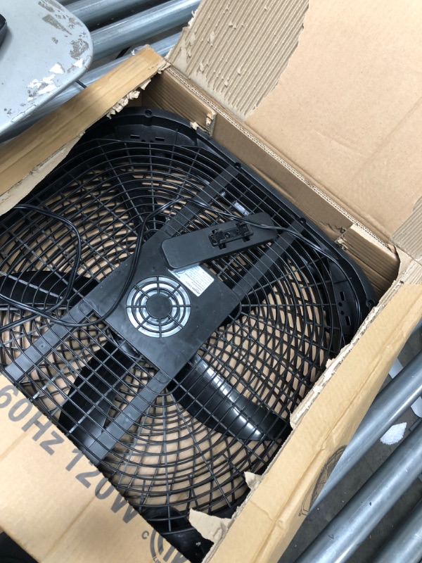 Photo 2 of Amazon Basics 3 Speed Box Fan, 20-Inch 20-inch Box Fan