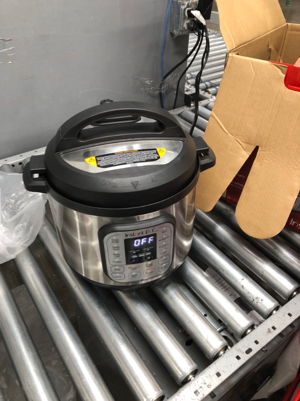 Photo 2 of Instant Pot Duo 7-in-1 Electric Pressure Cooker, Slow Cooker, Rice Cooker, Steamer, Sauté, Yogurt Maker, Warmer & Sterilizer, Includes App With Over 800 Recipes, Stainless Steel, 8 Quart 8QT Duo