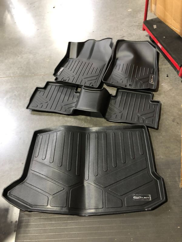 Photo 2 of MAXLINER Custom Fit Floor Mats 2 Rows and Cargo Liner Trunk Set Black Compatible with 2018-2023 Nissan Kicks