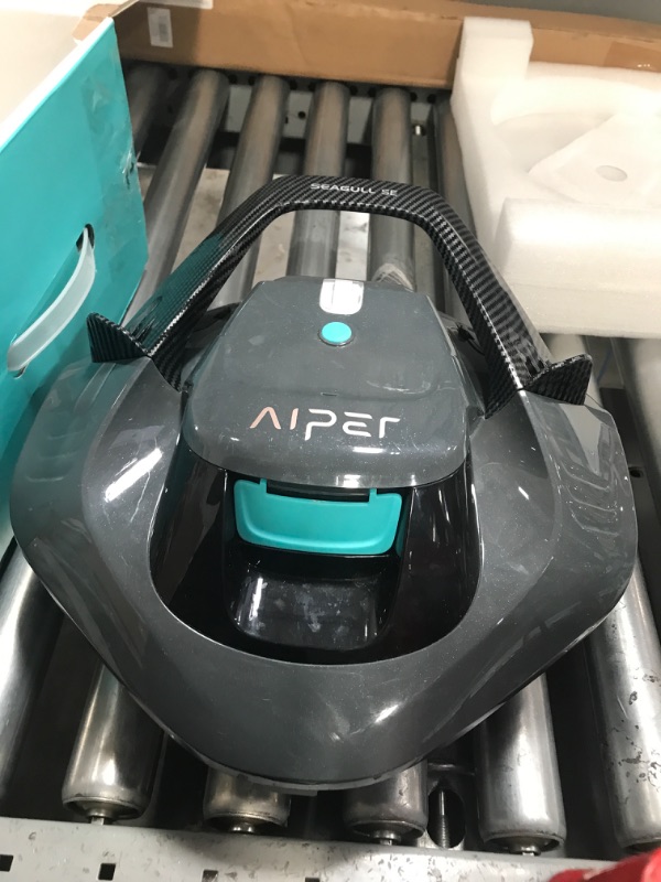 Photo 1 of (2023 Upgrade) AIPER Seagull SE Cordless Robotic Pool Cleaner, Pool Vacuum Lasts 90 Mins, LED Indicator, Self-Parking, Ideal for Above/In-Ground Flat Pools up to 40 Feet - Gray
